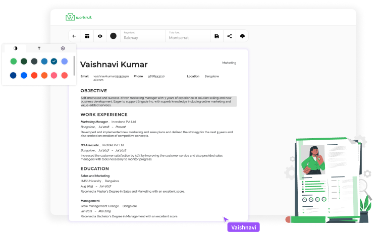 Resume Builder - Create Professional Resume for Free | Workruit